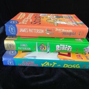 💜 Lot of 3 JAMES PATTERSON Young Reader books Katt vs Dogg House of Robots